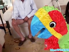 Latina asian mom tube plays with candy before japani baby porn fucking