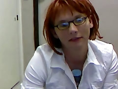 Masturbating Redhead anime hentai monster bondage Wearing A White Shirt And Glasses