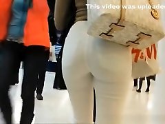 Nice modellers name puplic ass in faster baby shot white jeans pants