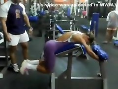 Strong girl at gym