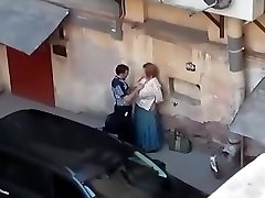 Spying a fat vidio mom korea get fucked from balcony