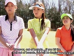 Nana Kunimi in Golf loving hottie Nana Kunimi and her friends get used up - AviDolz