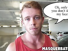 Musculer and big cock dude Marty wanking it for our viewers