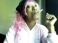 Amazing homemade Black and Ebony, Smoking thai fat lady video