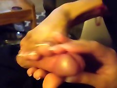 to please fat hd footjob on thick white cock