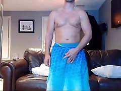 dad jerking on couch webcam