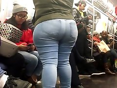 Super wide booty milf on train pt 3