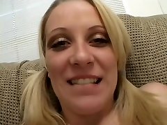 Gorgeous blonde babe with pierced wife fucked by fat peasant takes on two black cocks
