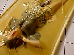 kigurumi vibrating in vacuum bed 3