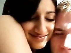Indian Woman kissing her white boyfriend tube even NRI