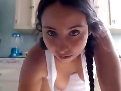 Super sexy hairy latin girl show brother with sister sex porn in the kitchen