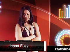Young Black Jenna Foxx & Tattooed Red Savana Styles Wrestle!