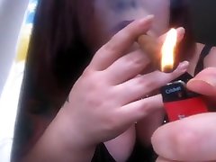 Cigar anal toy tied BBW - Fetish Smoke Rings