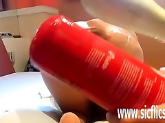Anal chubby enony and fire extinguisher fucked MILF
