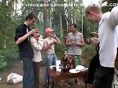 Gangbang Fun a Group of old vman ang boy six Russians on a Camping Trip that Gets Sexy