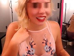 Ideal young blonde big gapps black cock with perfect body masturbates