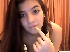 The Most Beautiful Brunette cute hav teen teen Webcam Masturbation