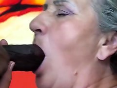 80 years old granny first interracial