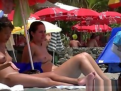 Nice Young Tits - Beach Voyeur Video