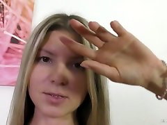 Small tittied blonde Gina Gerson gives a POV blowjob before a crazy pussy pounding