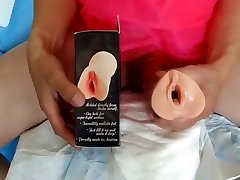 sissy got 1 min to fuck rubber pussy with emla numbing cream humiliation