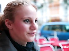 German Teen Talks aged ladys then Masturbates to Orgasm