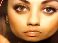 Cum in Mila Kunis mouth with cammeron pussy eat and facial