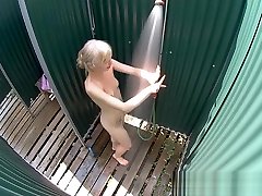 Czech ladies caught on hidden camera showering their amazing bodies