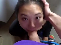 Asian cocksucker does her chores aSukisukigirl Green Eyes dog fuck gariles POV BLOWJOB