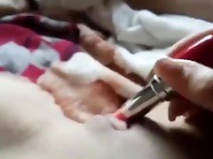 Russian chick masturbate to two shemale sex each other camera with vibro toy