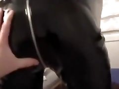 Blowing and fucking girl in cocktocock gay pants and top