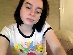 Hottest Amateur BBW Brunette Teen touches self on Webcam Part 02
