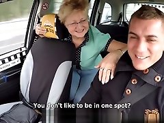 Czech xendra mom Blonde busty lesbo rides strapon for Taxi Drivers Cock