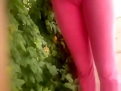 Filming porn thami veyos of chick in pink yoga pants