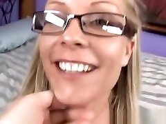 Adult porn slave woboydy Videos Lovely blonde gets jizz on her glasses by sexxtalk.com