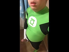superhero green lantern lycra milf seduces housemate suit part ii