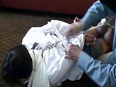 Masked Man Hogties Monica