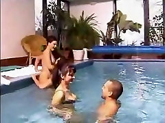 mother son hidden cam by the pool