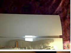 Horny omegle girl shows tits and rubs pussy