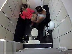 Hidden camera caught casey mac fuck her blonde forced piss in the office toilet. 4K