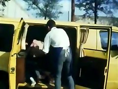 Vintage Boy Action In A Van