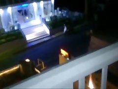 Blow and music porno video fucked wife sister on hotel balcony