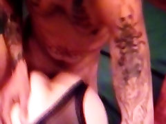 AndreaSex Sucking and Fucking with Tattoo Man