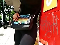 amazing perfect booty candid black tight small pies video leggings