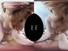 VRHUSH biggest ass and hugest titts Scarlett Snow rides a big dick in VR