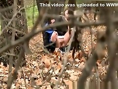 Couple caught fucking in forest