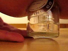 Anal gay heary glass bottle