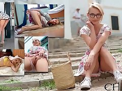 Watch This Hot Blonde Chloe buddy licked Tourist