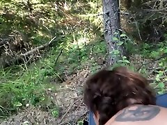 Swedish girl sucks and get fucked in the woods