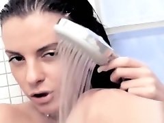 Extreme orgasm in the shocking shower